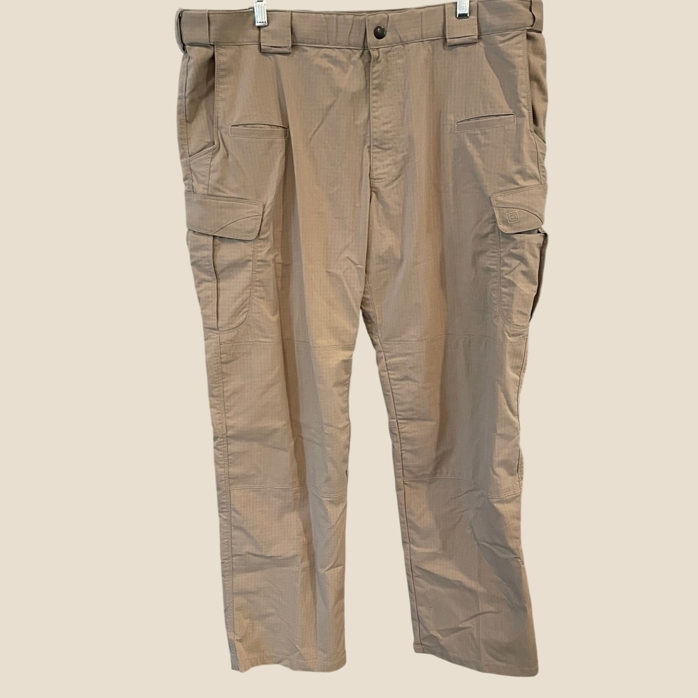 5.11 Tactical Stryke Cargo Pants Khaki Tan Mens 40x32 Ripstop Flex-Tac 74369